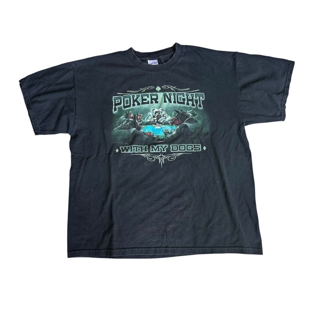 Poker Night Dogs TennesseeRiver Vintage Tee Shirt Mens XL